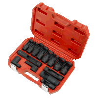 Sealey SX045 Oxygen  Diesel Injector Window Socket Set 1/2Sq Drive 14pc