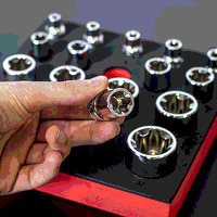 Sealey SX096 TRX-P EPR Socket Set 1/4, 3/8  1/2Sq Drive 16pc