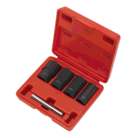 Sealey SX201 Locking Wheel Nut Removal Set 5pc 1/2Sq Drive
