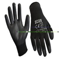 Scan Black PU Coated Gloves - L (Size 9) (240...