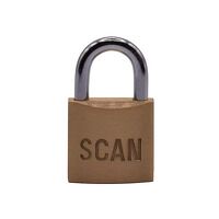 Scan Brass Padlock 25mm