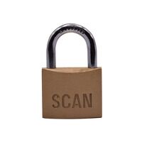 Scan Brass Padlock 40mm Keyed Alike Pack of 2