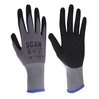 Scan Breathable Microfoam Nitrile Gloves - L ...