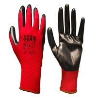 Scan Nitrile Coated Knitted Gloves - XL (Size...
