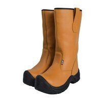 Scan Texas Lined Rigger Boots Tan UK 12 EUR 4...