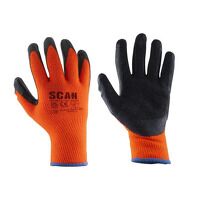 Scan Thermal Latex Coated Gloves - M (Size 8)