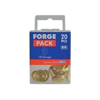 Screw Cup Washers Brass No.10 Forge Pack 20