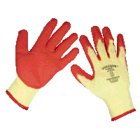 Sealey 9121XL/12 Worksafe Super Grip Knitted Gloves with Latex Palm, X-Large - Pack of 12 Pairs