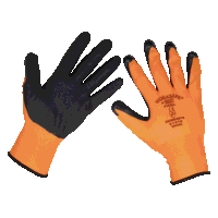 Sealey 9140XL Worksafe Foam Latex Gloves, X-Large - Pair