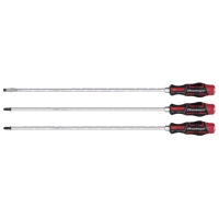 Sealey AK4942 Screwdriver Set 3pc Hammer-Thru...