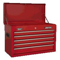 Sealey AP225 Topchest 5 Drawer with Ball-Bearing Slides - Red