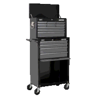 Sealey AP2513B Topchest  Rollcab Combination 13 Drawer with Ball-Bearing Slides - Black/Grey