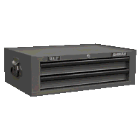 Sealey AP26029TG Mid-Box Tool Chest 2 Drawer with Ball-Bearing Slides - Grey/Black