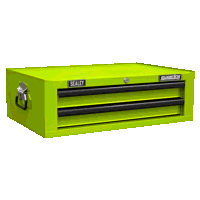 Sealey AP26029THV Mid-Box Tool Chest 2 Drawer with Ball-Bearing Slides - Green/Black