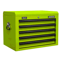 Sealey AP26059THV Topchest 5 Drawer with Ball-Bearing Slides - Green/Black