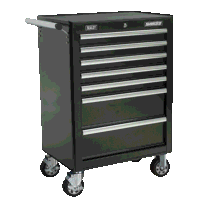 Sealey AP26479TB Rollcab 7 Drawer with Ball-Bearing Slides - Black