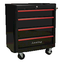 Sealey AP28204BR Rollcab 4 Drawer Retro Style...