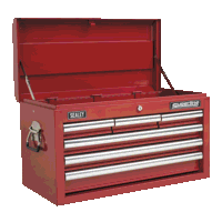 Sealey AP33069 Topchest 6 Drawer with Ball-Be...