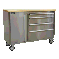 Sealey AP4804SS Mobile Stainless Steel Tool Cabinet 4 Drawer