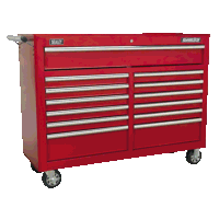 Sealey AP5213T Rollcab 13 Drawer with Ball-Bearing Slides - Red