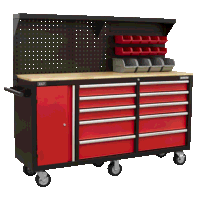 Sealey AP6310 Mobile Workstation 10 Drawer with Backboard
