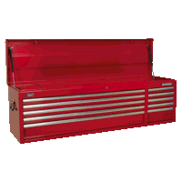 Sealey AP6610 Topchest 10 Drawer with Ball-Bearing Slides Heavy-Duty - Red