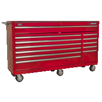 Sealey AP6612 Rollcab 12 Drawer with Ball-Bearing Slides Heavy-Duty - Red