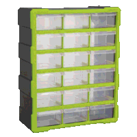 Sealey APDC18HV Cabinet Box 18 Drawer - Green...