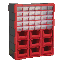Sealey APDC39R Cabinet Box 39 Drawer - Red/Bl...