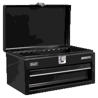 Sealey APMTB2 Superline Pro Mini Toolbox with Drawer - Black