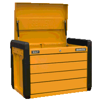 Sealey APPD4O 4-Drawer Push-to-Open Topchest with Ball-Bearing Slides - Orange
