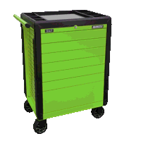 Sealey APPD7G Rollcab 7 Drawer Push-To-Open - Green