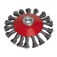 Sealey CWB115 Conical Wire Brush 115mm M14 x ...