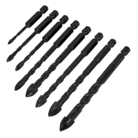 Sealey DBGC1 Tile  Glass Drill Bit Set 8pc