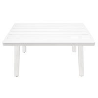 Sealey DG53 Dellonda Kyoto White 3-Piece Outdoor Garden Corner Sofa  Coffee Table Set