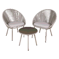 Sealey DG55 Dellonda Como 3-Piece Steel Bistr...