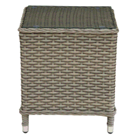 Sealey DG68 Dellonda Chester Rattan Wicker Outdoor Recliner Seat  Coffee Table Set, Brown