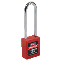 Sealey EV12 Safety Lockout Padlock - Long Shackle