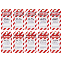 Sealey EV17 Lockout Safety Tag 10pc