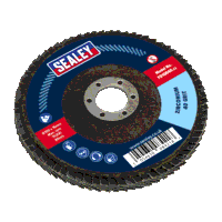 Sealey FD10040 Flap Disc Zirconium 100mm x 16...