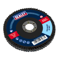 Sealey FD10060 Flap Disc Zirconium 100mm x 16...