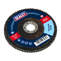 Sealey FD10080 Flap Disc Zirconium 100mm x 16...