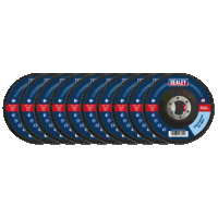 Sealey FD1156010 60Grit Flap Discs Zirco...