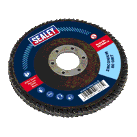 Sealey FD11580 Flap Disc Zirconium 115mm...