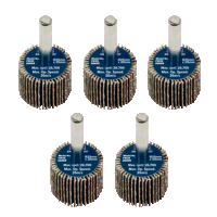 Sealey FW2520605 Abrasive Flap Wheel 25 x 20mm 6mm Shaft 60 Grit (Pack of 5)