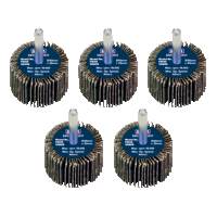 Sealey FW4030ASS Abrasive Flap Wheel 40 x 30mm 6mm Shaft Assorted  Grit (Pack of 5)