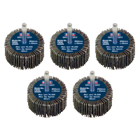 Sealey FW5025405 Abrasive Flap Wheel 50 x 25mm 40 Grit 6mm Shaft (Pack of 5)