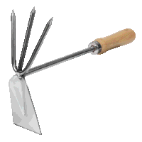 Sealey GTWH002 Premier  2-in-1 Hoe and Cultivator with Ash Handle  Stainless Steel Tines/Blade