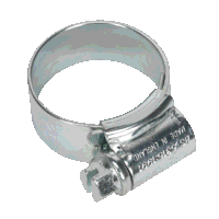 Sealey HCJ0X HI-GRIP Hose Clip Zinc Plated 17-25mm Pack of 20