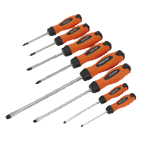 Sealey HV004 Screwdriver Set 8pc Hammer-Thru ...